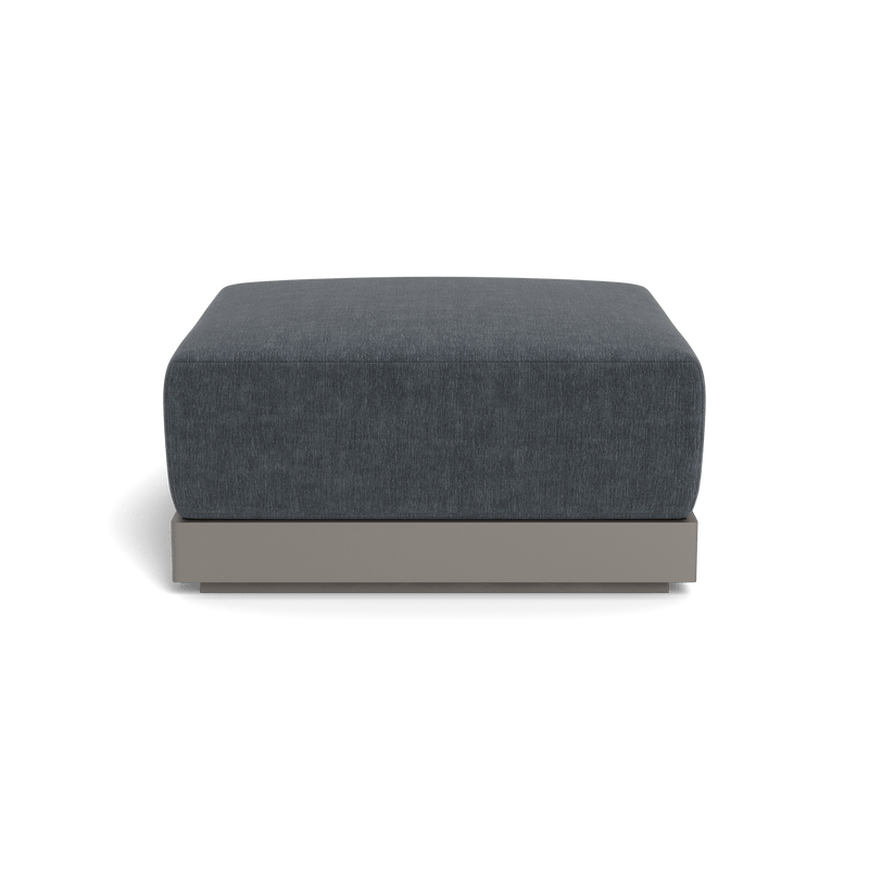 ANTIGUA OTTOMAN | Aluminum Taupe, Altona Slate,