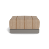 ANTIGUA OTTOMAN | Aluminum Taupe, Bateau Teak,
