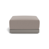 ANTIGUA OTTOMAN | Aluminum Taupe, Marley Chinchilla,