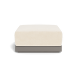 ANTIGUA OTTOMAN | Aluminum Taupe, Marley Parchment,