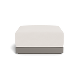 ANTIGUA OTTOMAN | Aluminum Taupe, Marley Snow,