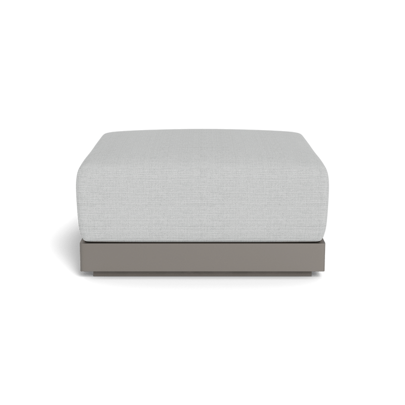 ANTIGUA OTTOMAN | Aluminum Taupe, Monterey Silver,
