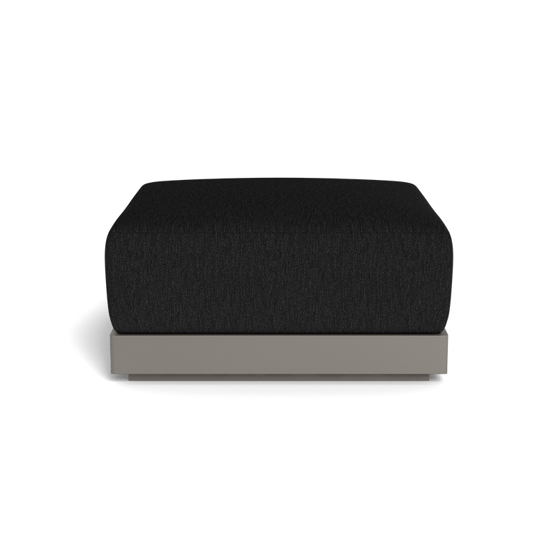 ANTIGUA OTTOMAN | Aluminum Taupe, Pebble Charcoal,