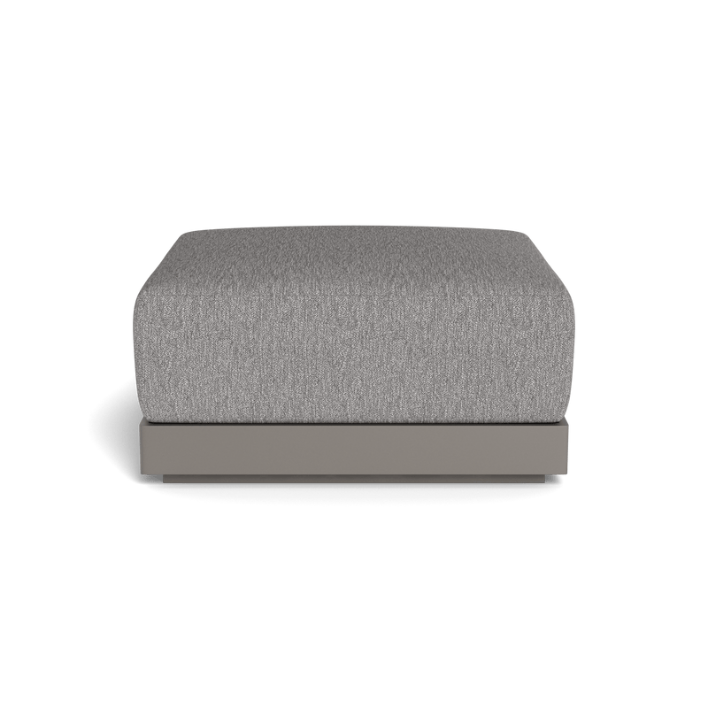 ANTIGUA OTTOMAN | Aluminum Taupe, Pebble Fog,