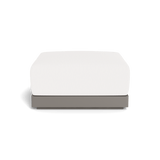 ANTIGUA OTTOMAN | Aluminum Taupe, Pebble White,