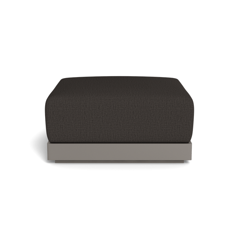 ANTIGUA OTTOMAN | Aluminum Taupe, Stirling Flint,