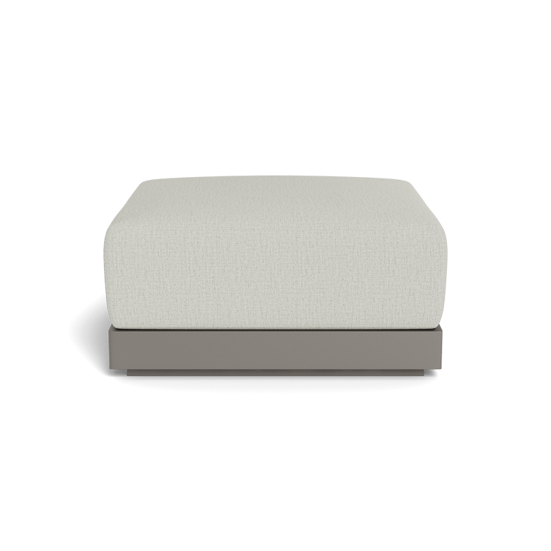 ANTIGUA OTTOMAN | Aluminum Taupe, Stirling Smoke,