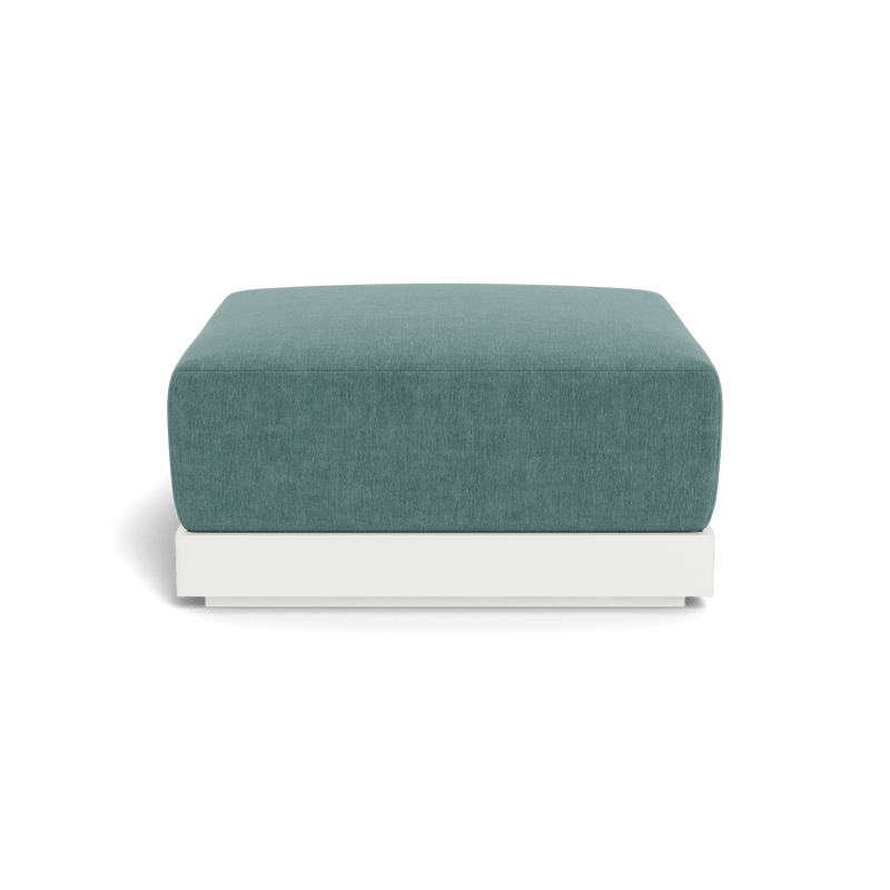 ANTIGUA OTTOMAN | Aluminum White, Altona Dew,