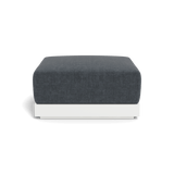 ANTIGUA OTTOMAN | Aluminum White, Altona Slate,