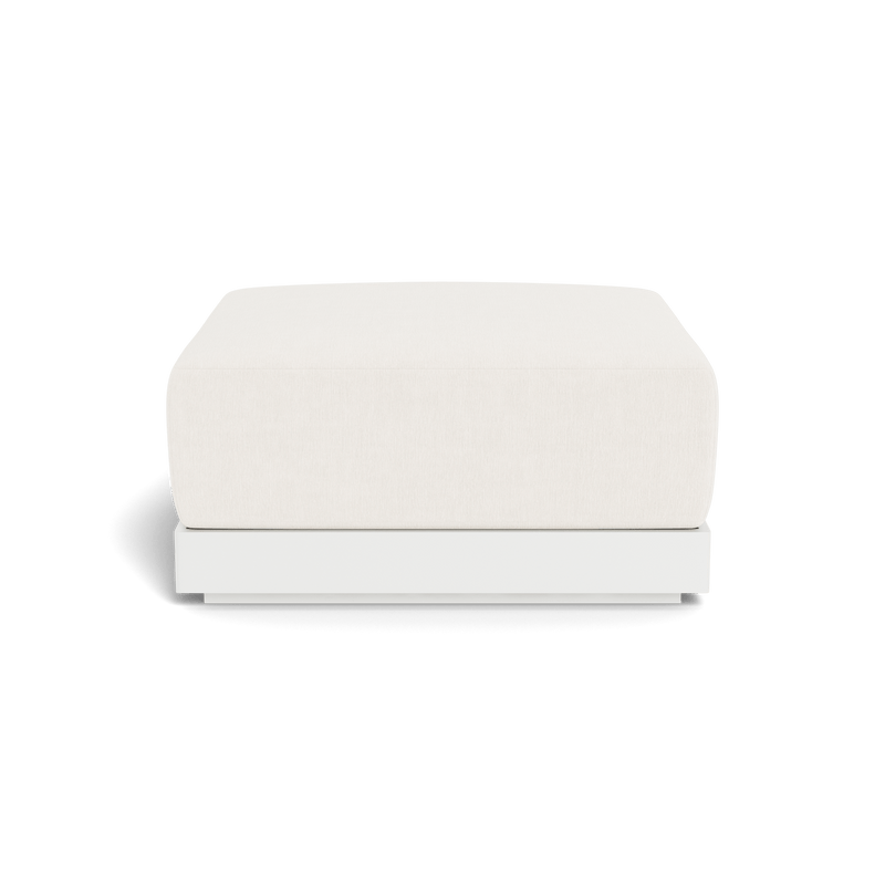 ANTIGUA OTTOMAN | Aluminum White, Altona Snow,