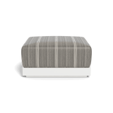 ANTIGUA OTTOMAN | Aluminum White, Bateau Classic,