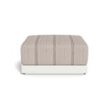 ANTIGUA OTTOMAN | Aluminum White, Bateau Cocoon,