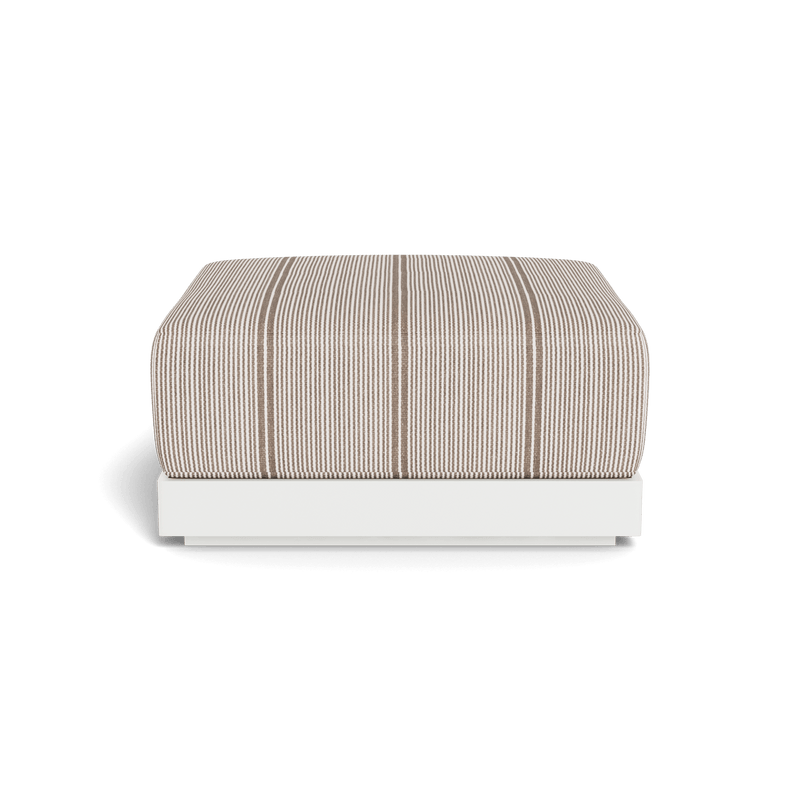 ANTIGUA OTTOMAN | Aluminum White, Bateau Cocoon,