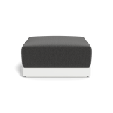ANTIGUA OTTOMAN | Aluminum White, Marley Boulder,