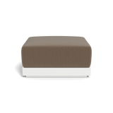 ANTIGUA OTTOMAN | Aluminum White, Marley Mink,