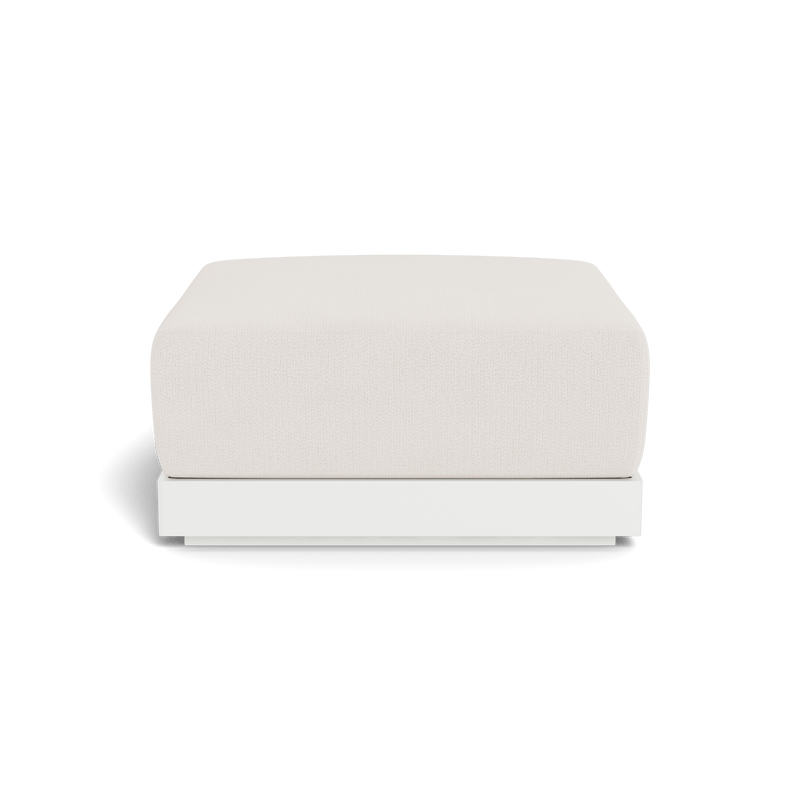 ANTIGUA OTTOMAN | Aluminum White, Marley Snow,