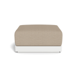 ANTIGUA OTTOMAN | Aluminum White, Monterey Sand,