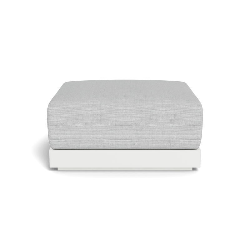 ANTIGUA OTTOMAN | Aluminum White, Monterey Silver,