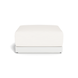 ANTIGUA OTTOMAN | Aluminum White, Panama Blanco,