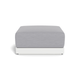 ANTIGUA OTTOMAN | Aluminum White, Panama Cloud,