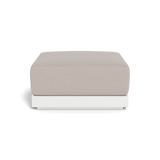 ANTIGUA OTTOMAN | Aluminum White, Panama Marble,