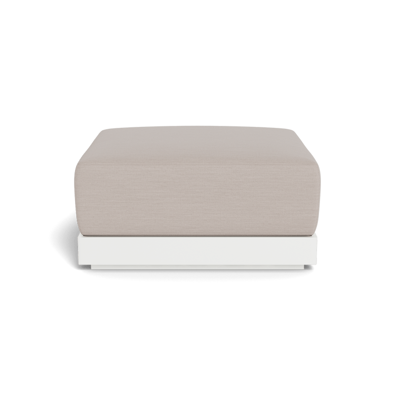 ANTIGUA OTTOMAN | Aluminum White, Panama Marble,