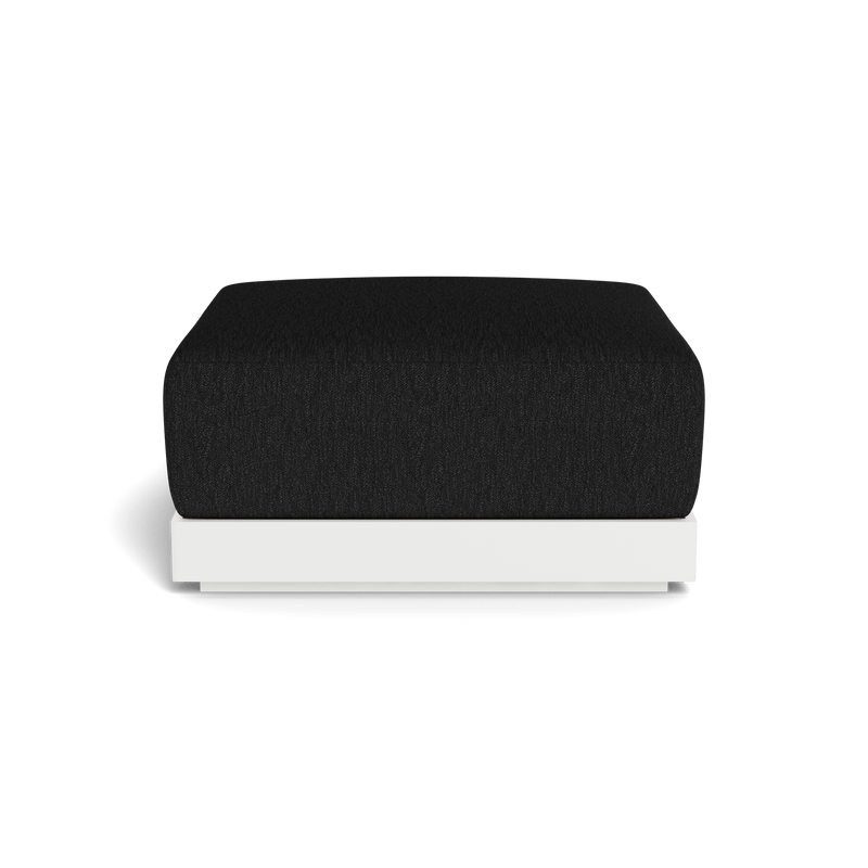 ANTIGUA OTTOMAN | Aluminum White, Pebble Charcoal,