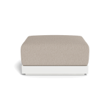 ANTIGUA OTTOMAN | Aluminum White, Pebble Sand,