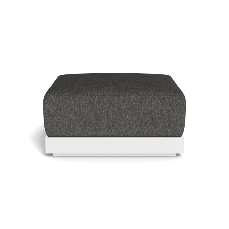 ANTIGUA OTTOMAN | Aluminum White, Pebble Smoke,