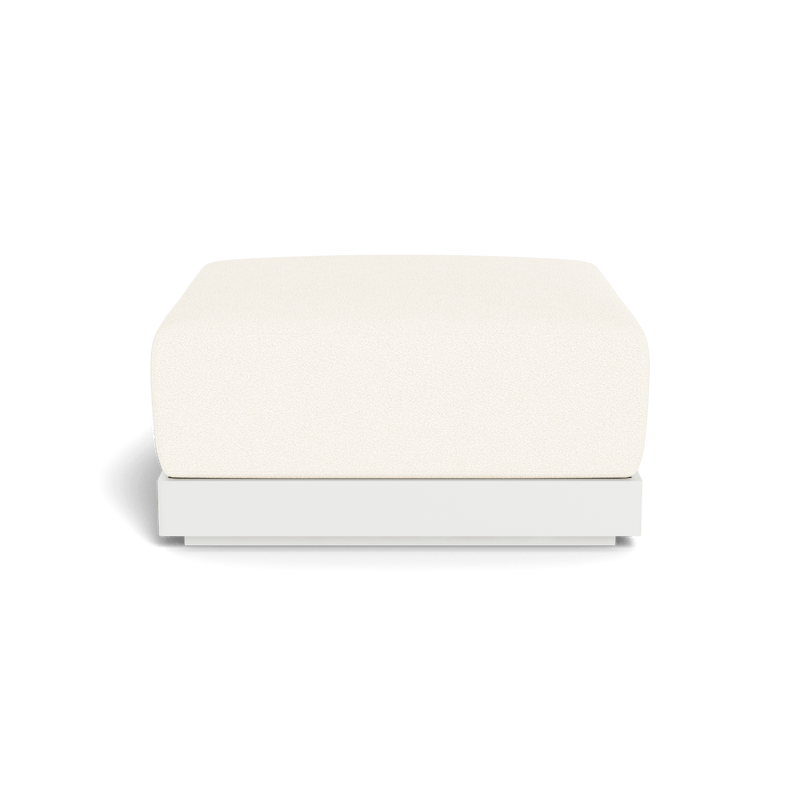ANTIGUA OTTOMAN | Aluminum White, Riviera Ivory,