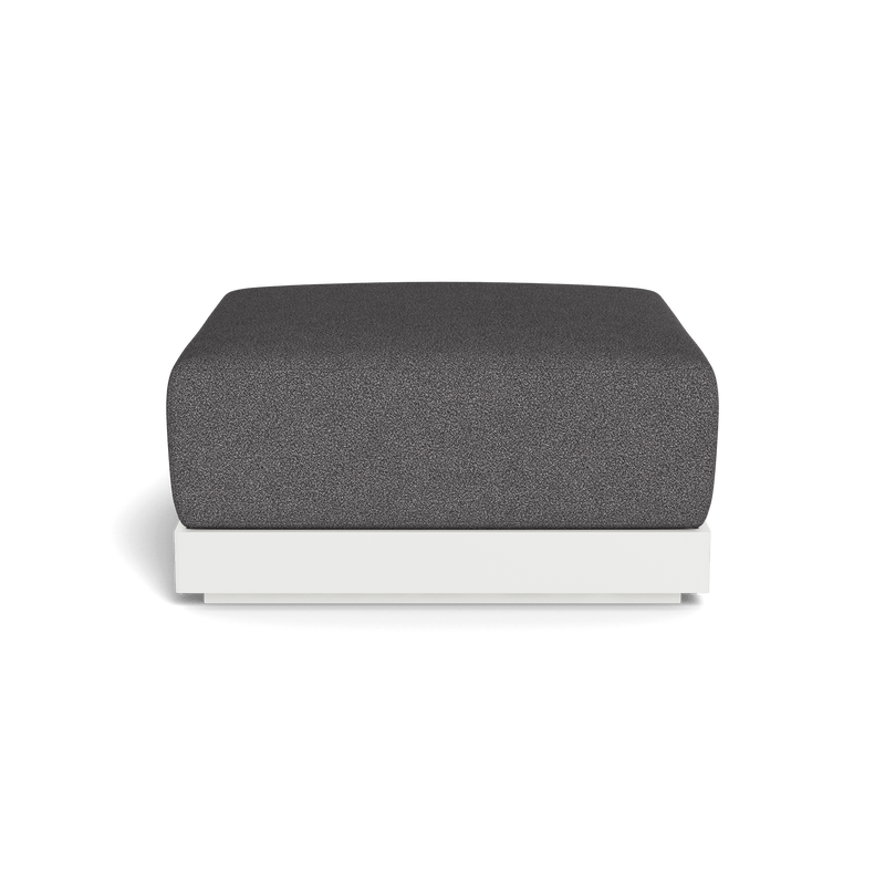 ANTIGUA OTTOMAN | Aluminum White, Riviera Slate,