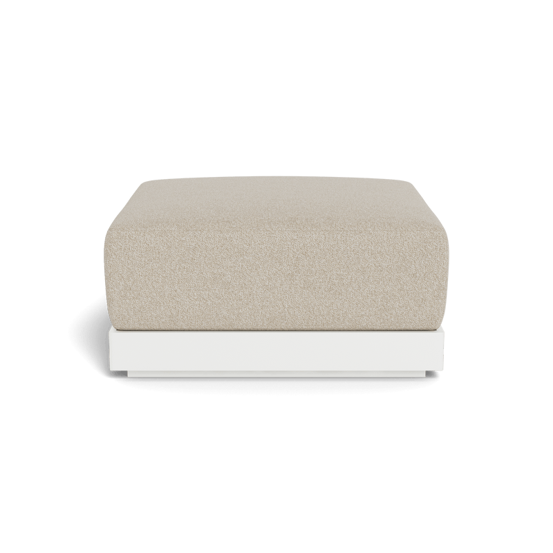 ANTIGUA OTTOMAN | Aluminum White, Siesta Taupe,