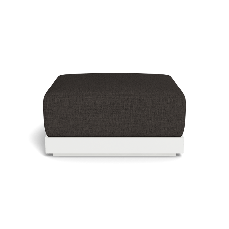 ANTIGUA OTTOMAN | Aluminum White, Stirling Flint,