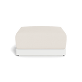 ANTIGUA OTTOMAN | Aluminum White, Stirling Linen,