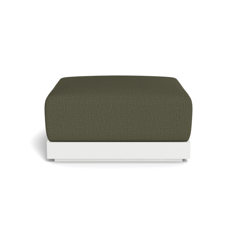 ANTIGUA OTTOMAN | Aluminum White, Stirling Moss,