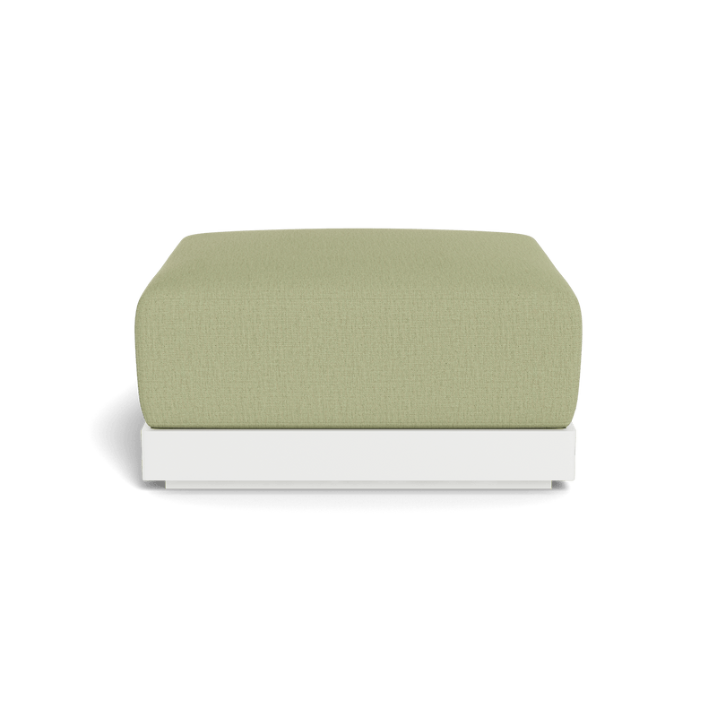 ANTIGUA OTTOMAN | Aluminum White, Stirling Sage,