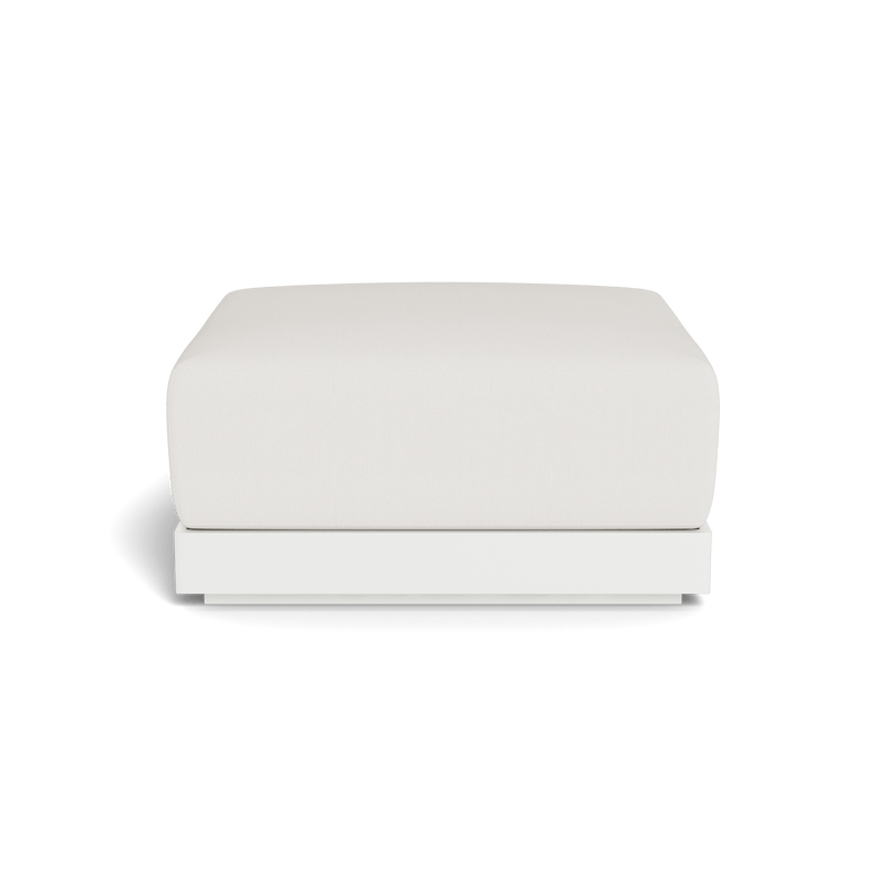 ANTIGUA OTTOMAN | Aluminum White, Stirling Salt,