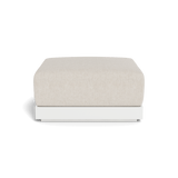 ANTIGUA OTTOMAN | Aluminum White, Stirling Sanddollar,