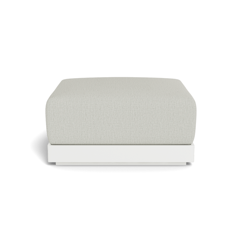 ANTIGUA OTTOMAN | Aluminum White, Stirling Smoke,