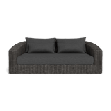 Barcelona 2 Seat Sofa | Wicker Grey, Lisos Grafito,