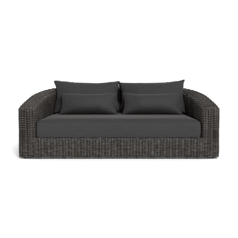Barcelona 2 Seat Sofa | Wicker Grey, Panama Grafito,