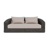 Barcelona 2 Seat Sofa | Wicker Grey, Panama Marble,