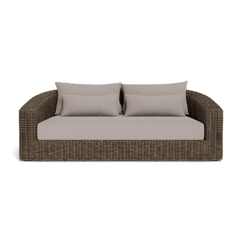 Barcelona 2 Seat Sofa | Wicker Taupe, Riviera Stone,