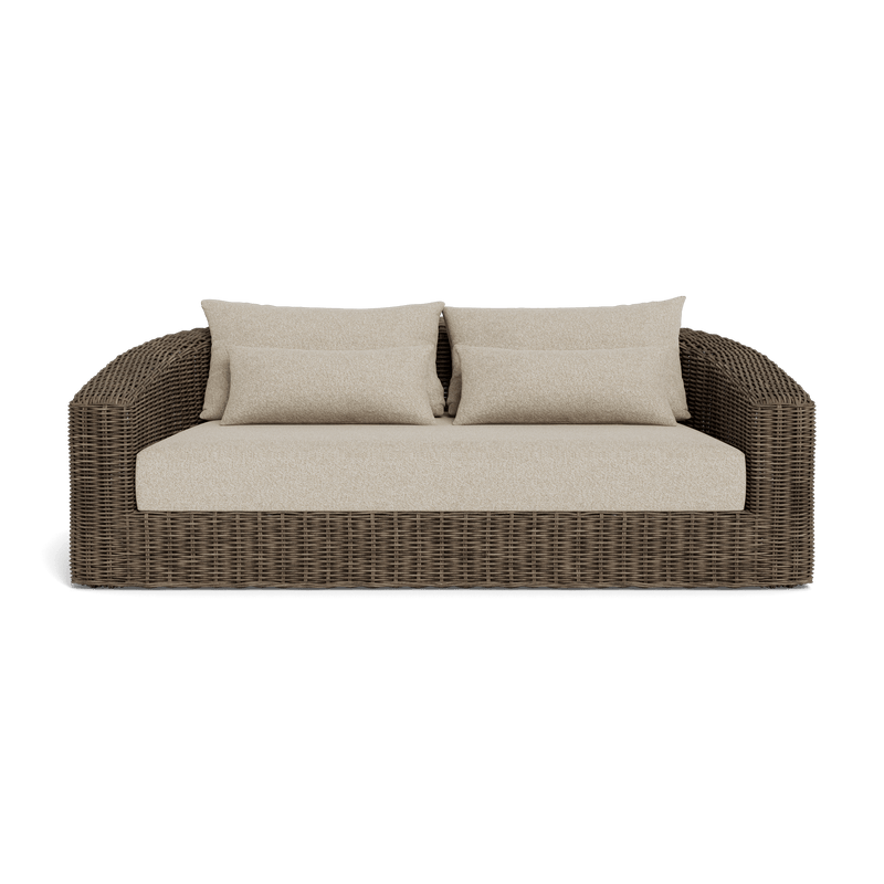 Barcelona 2 Seat Sofa | Wicker Taupe, Siesta Taupe,
