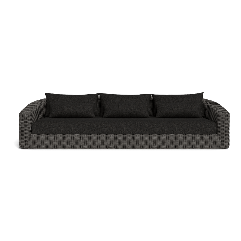 Barcelona 3 Seat Sofa | Wicker Grey, Copacabana Midnight,