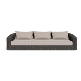Barcelona 3 Seat Sofa | Wicker Grey, Panama Marble,