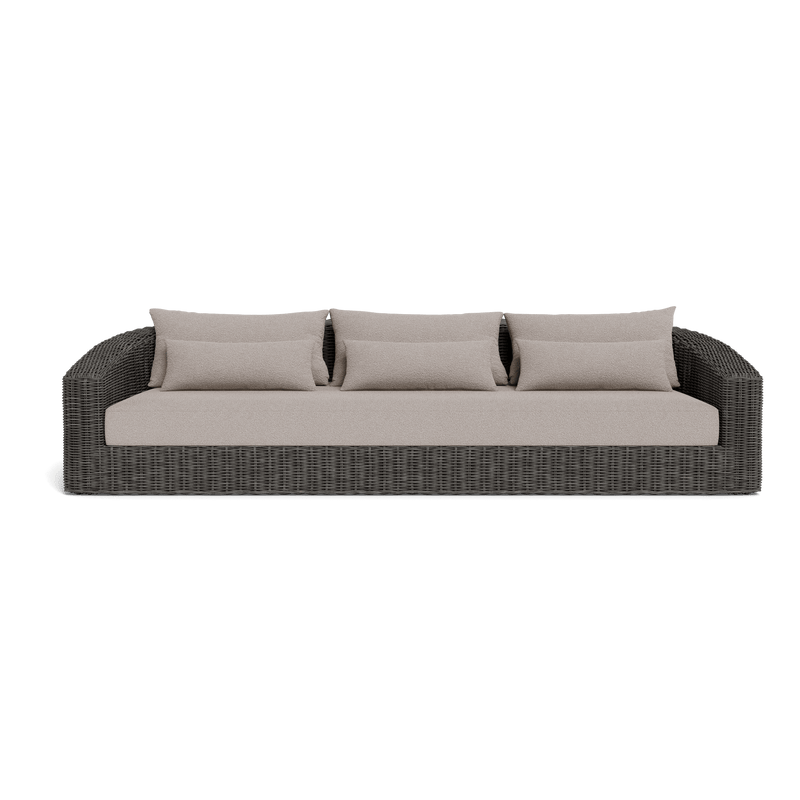 Barcelona 3 Seat Sofa | Wicker Grey, Riviera Stone,