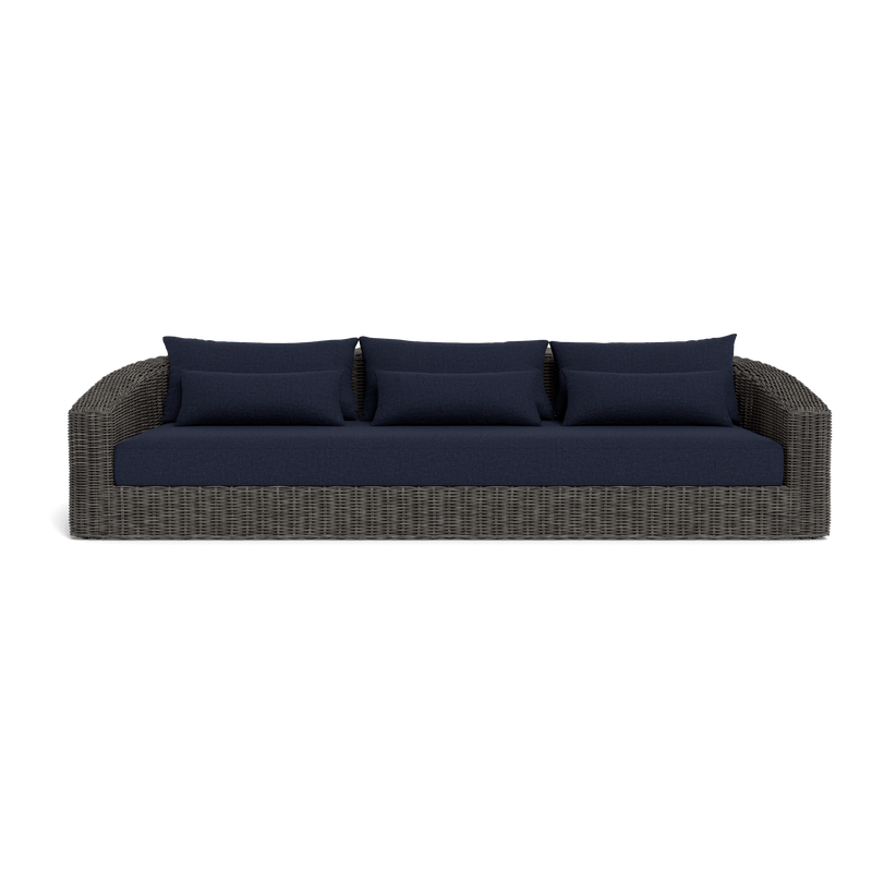 Barcelona 3 Seat Sofa | Wicker Grey, Siesta Indigo,