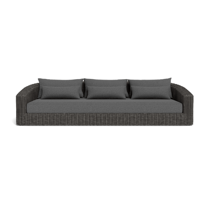 Barcelona 3 Seat Sofa | Wicker Grey, Siesta Slate,