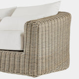 Barcelona 3 Seat Sofa | Wicker Taupe, Panama Blanco,